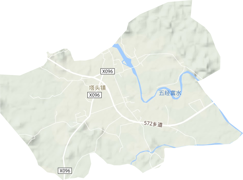 塔头镇地形地图