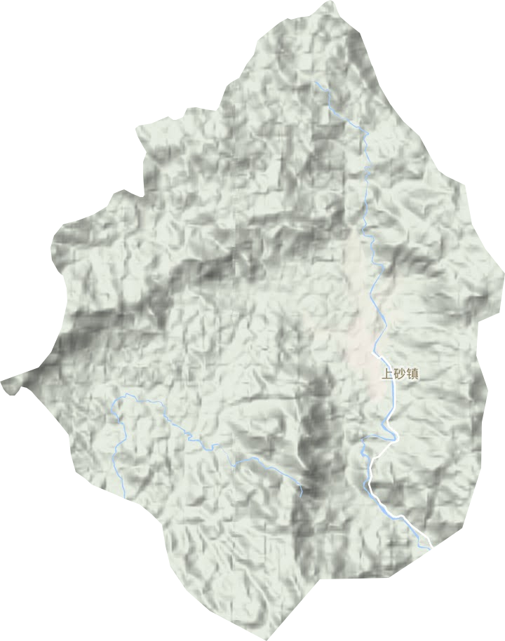 上砂镇地形地图