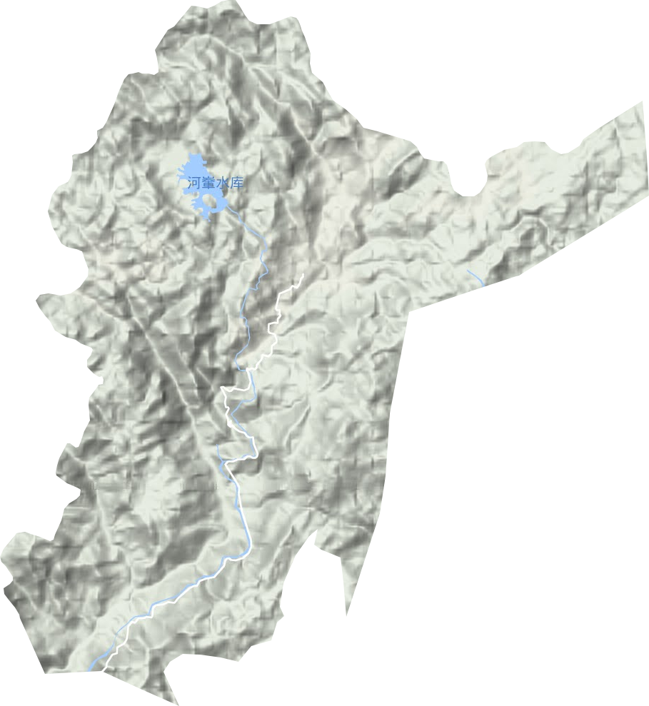 良田乡地形地图