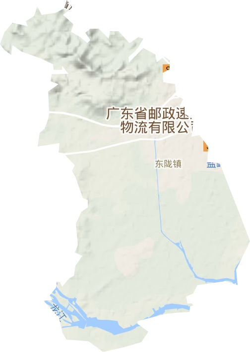 东陇镇地形地图