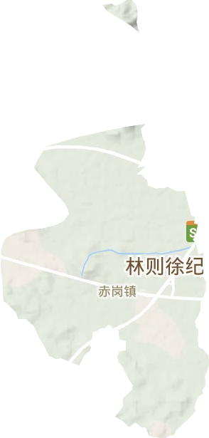 赤岗镇地形地图