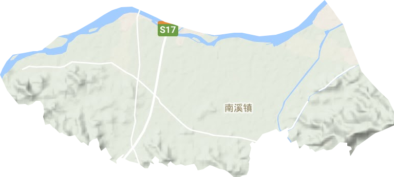 南溪镇地形地图