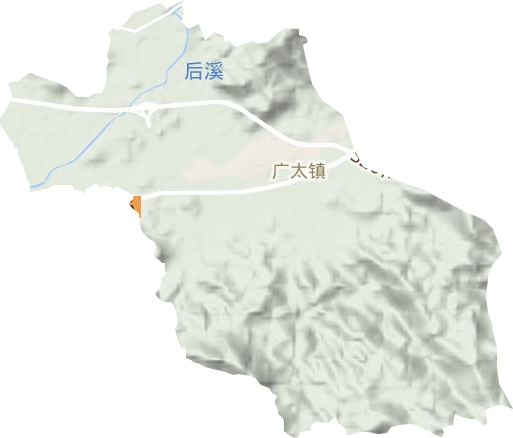 广太镇地形地图