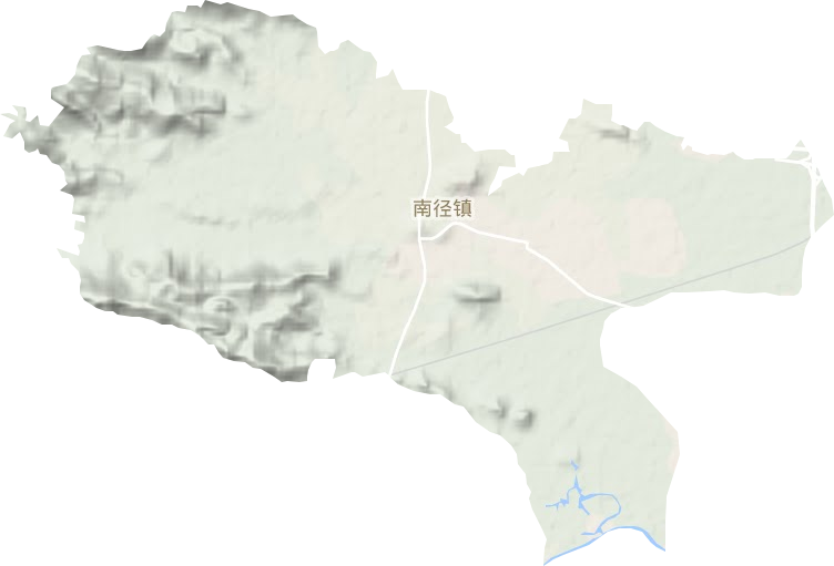 南径镇地形地图