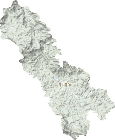 船埔镇地形地图