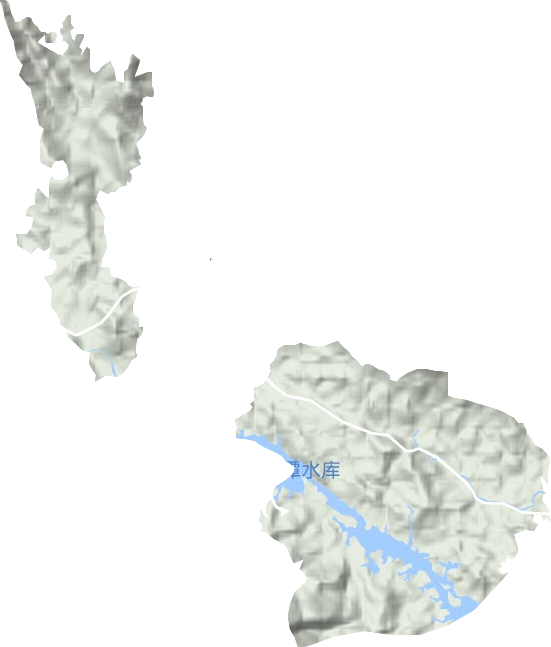 大坪农场地形地图