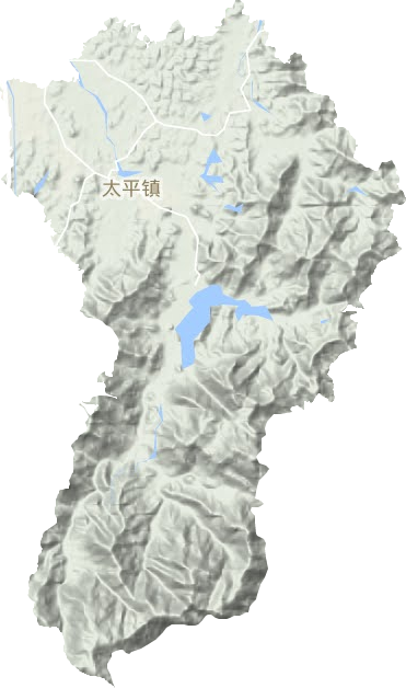 太平镇地形地图