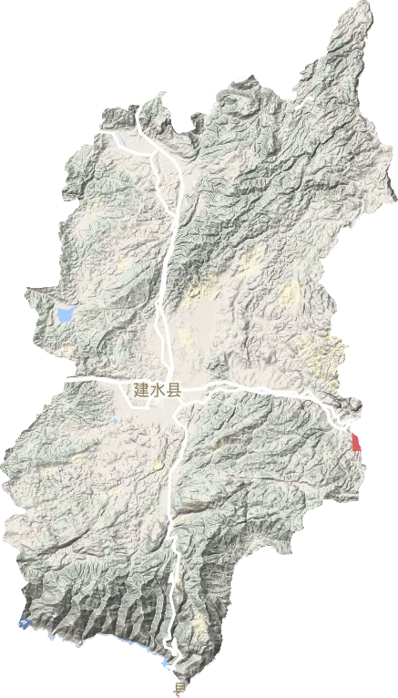 建水县地形地图