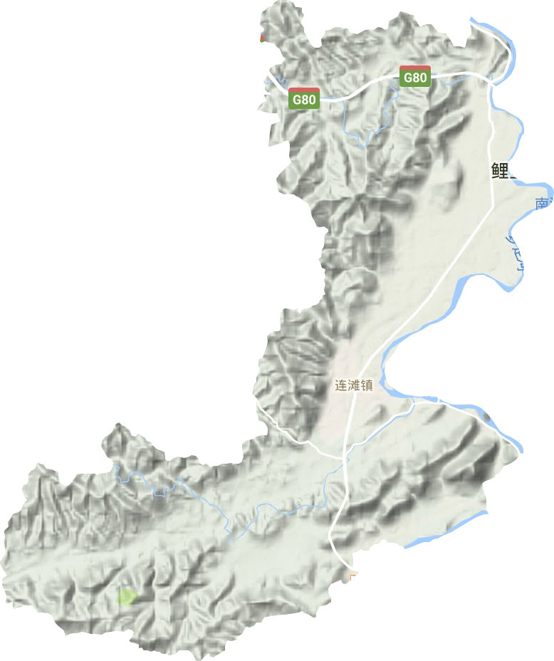 连滩镇地形地图
