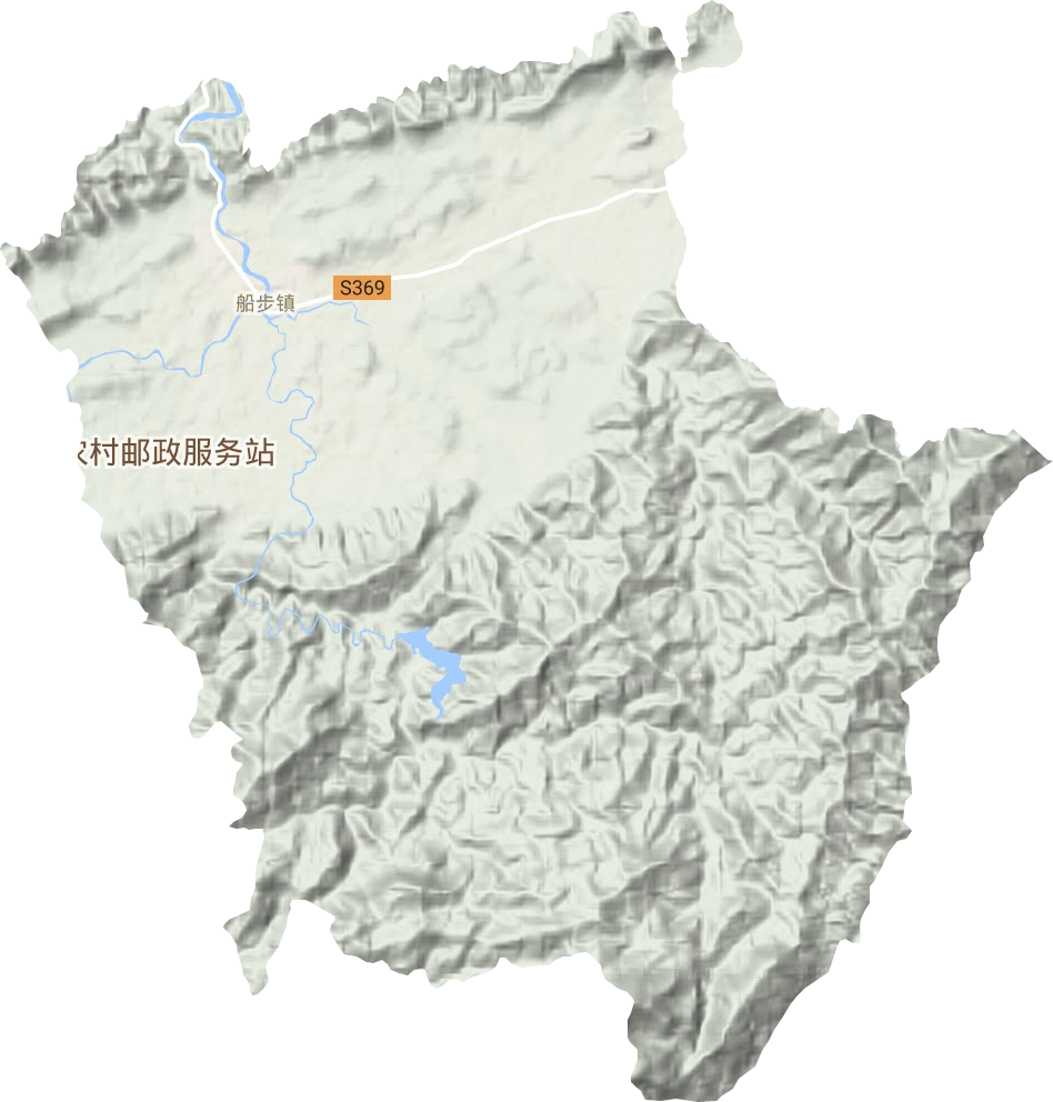 船步镇地形地图