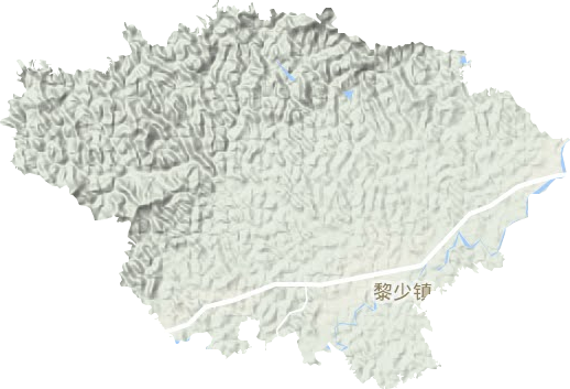 黎少镇地形地图