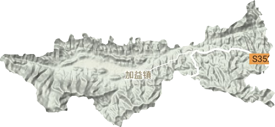 加益镇地形地图