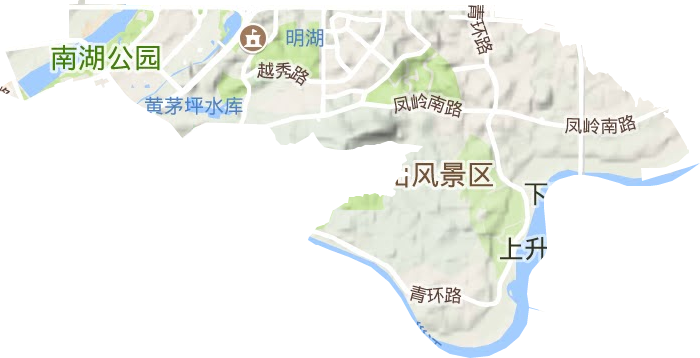 津头街道地形地图