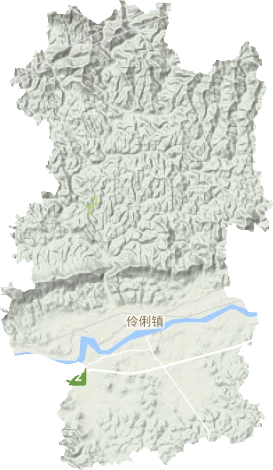 伶俐镇地形地图