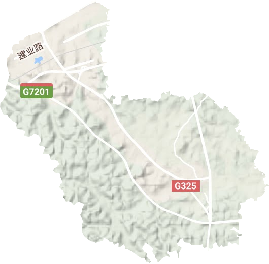 玉洞街道地形地图