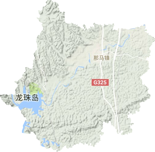 那马镇地形地图