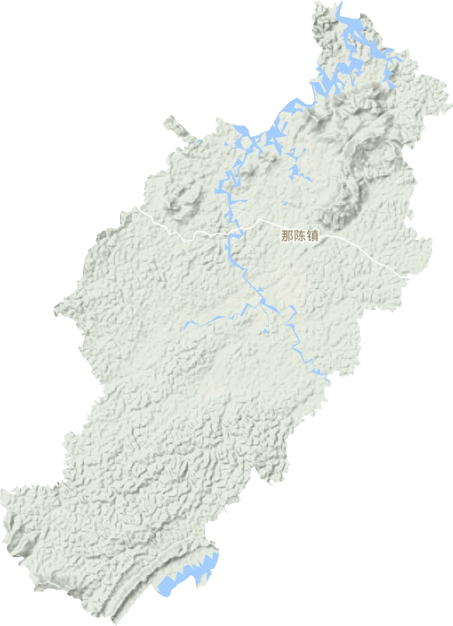那陈镇地形地图