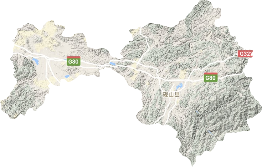 砚山县地形地图