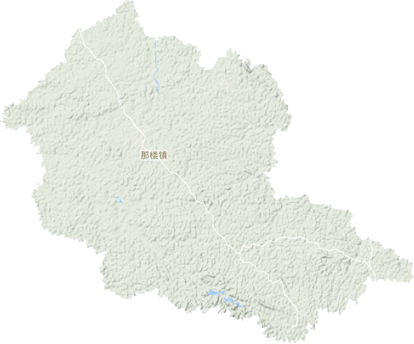 那楼镇地形地图