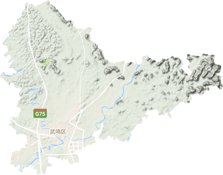 城厢镇地形地图