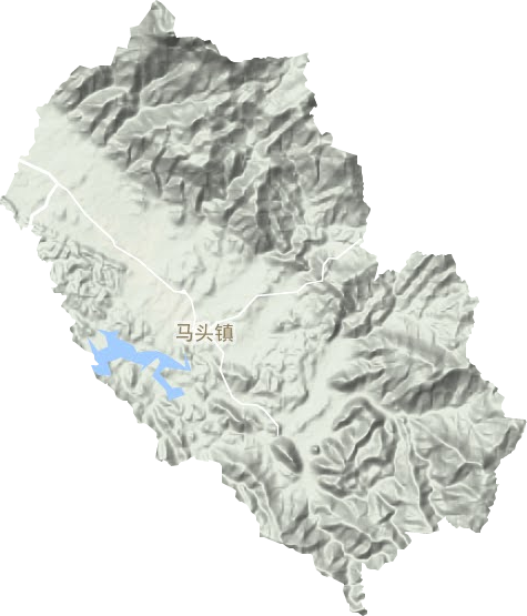 马头镇地形地图