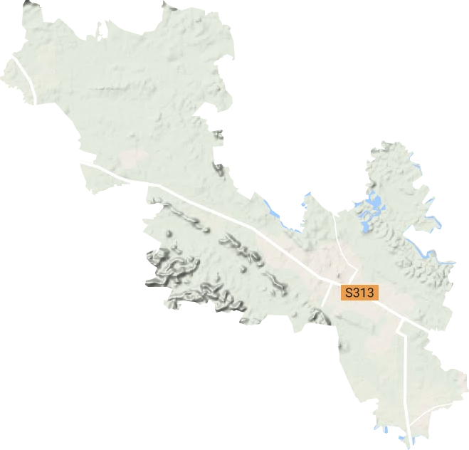 南宁华侨投资区地形地图