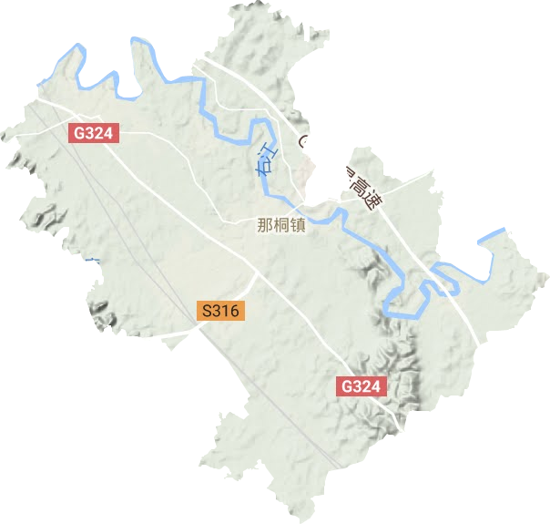 那桐镇地形地图