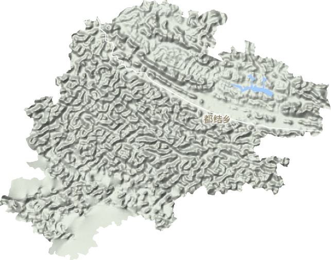 都结乡地形地图