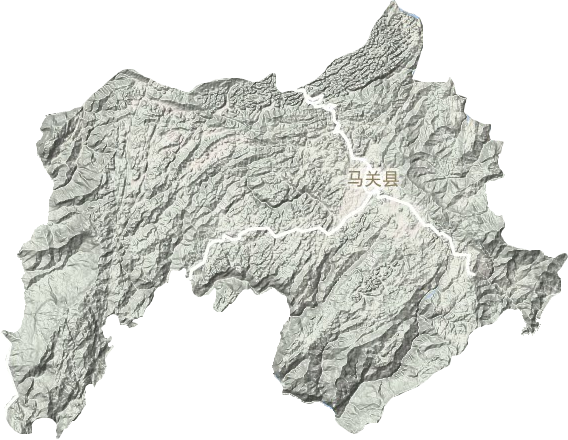 马关县地形地图