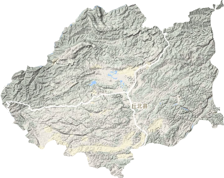 丘北县地形地图