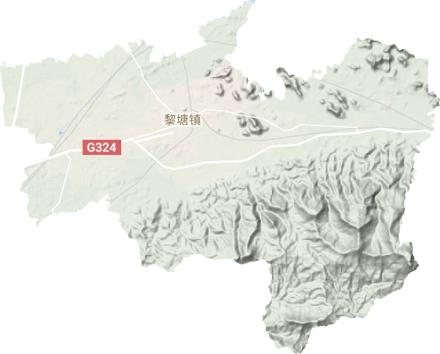 黎塘镇地形地图