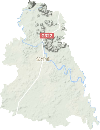 邹圩镇地形地图