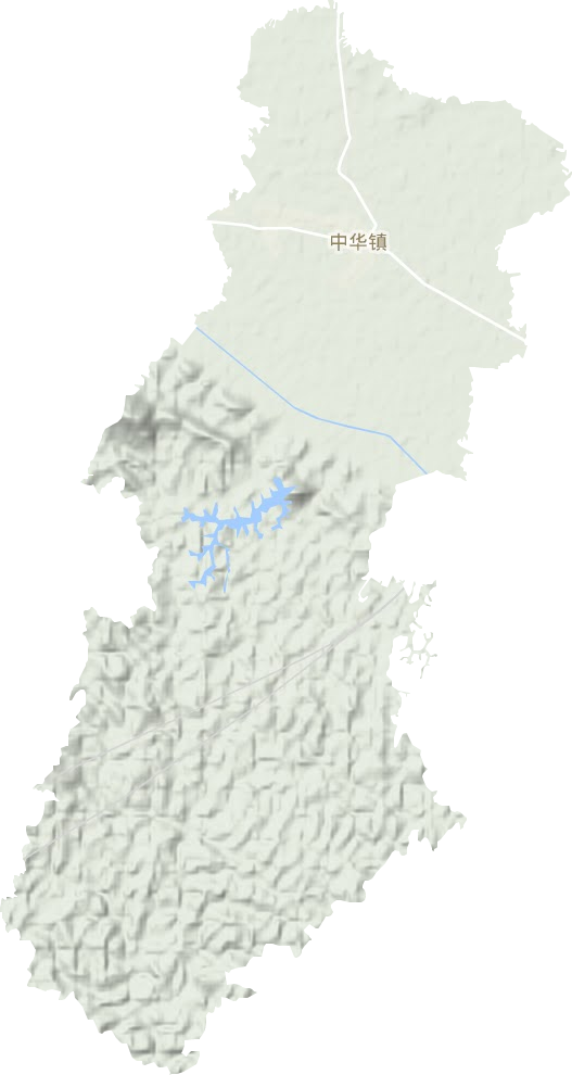 中华镇地形地图
