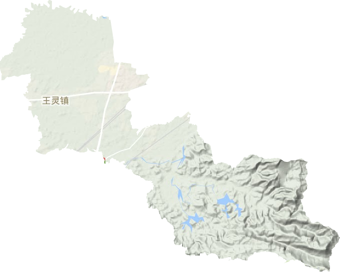 王灵镇地形地图