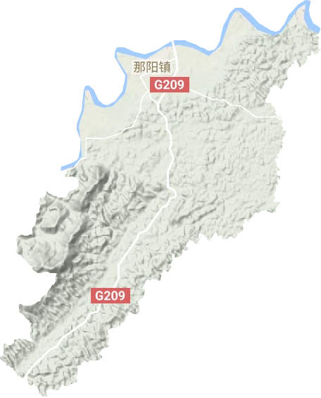 那阳镇地形地图