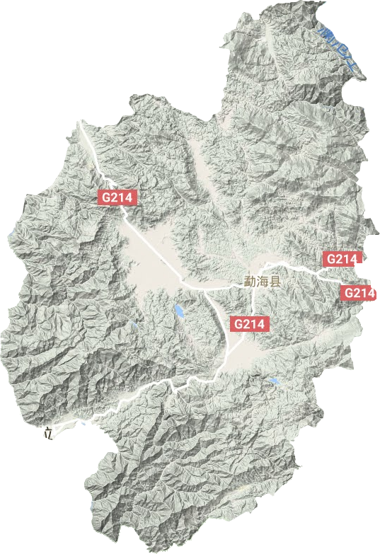 勐海县地形地图
