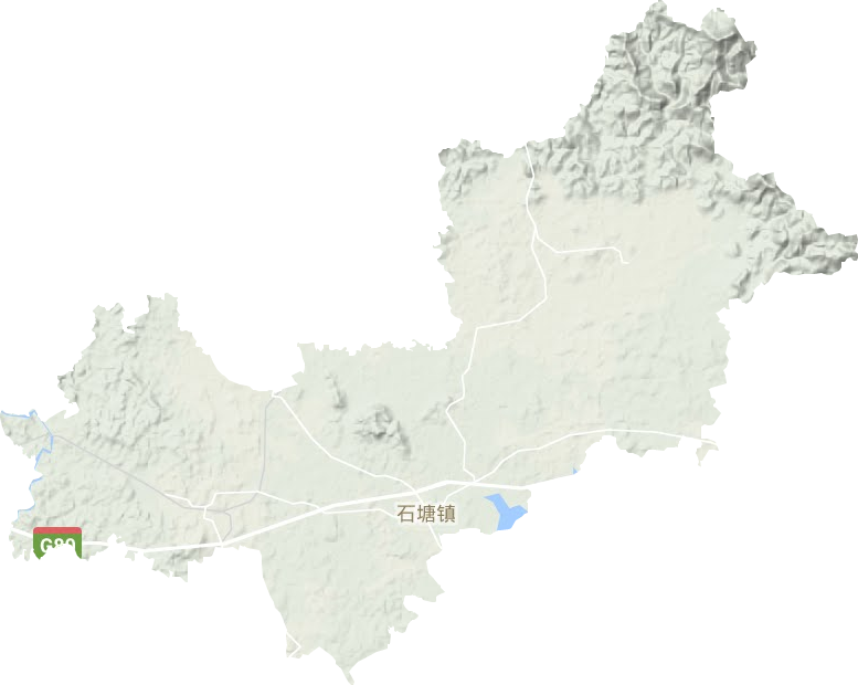 石塘镇地形地图