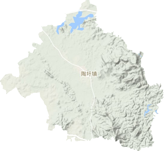 陶圩镇地形地图