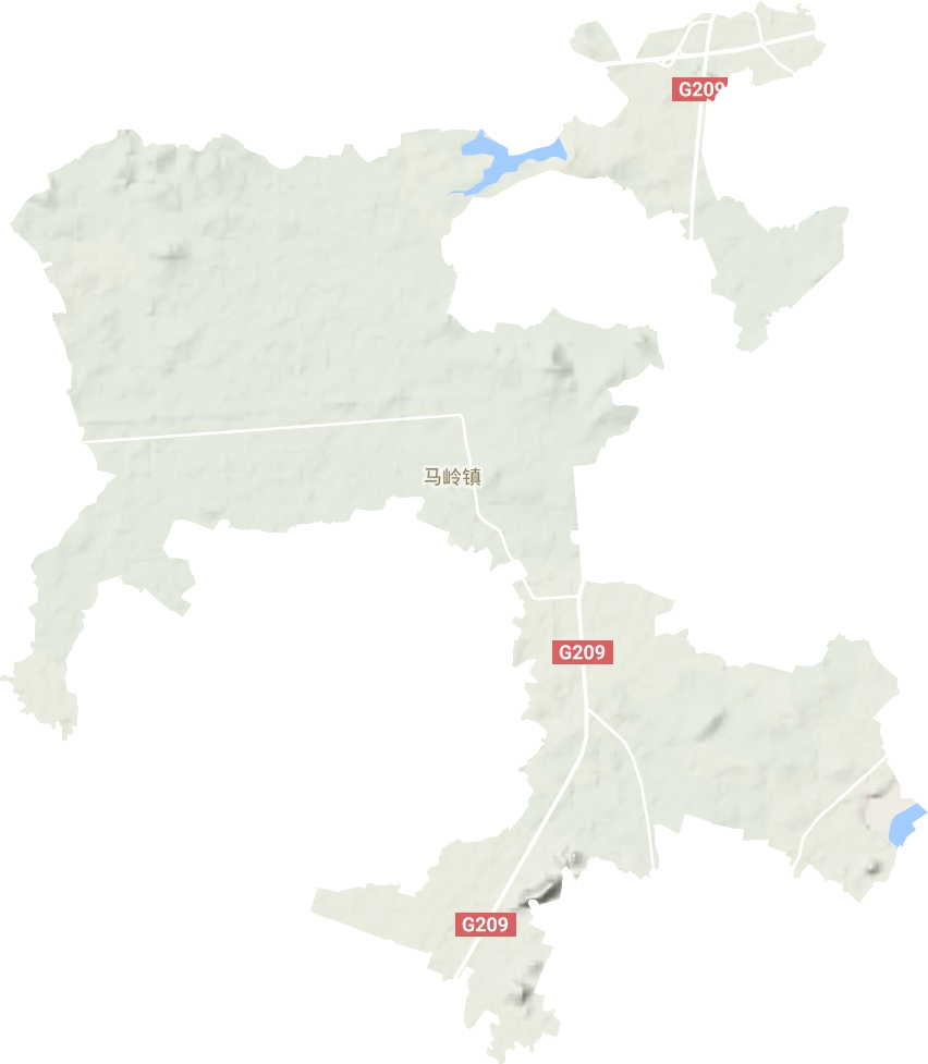 马岭镇地形地图