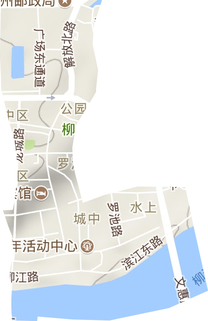 城中街道地形地图