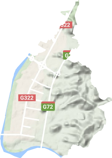 阳和街道地形地图