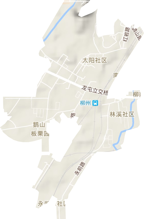 鹅山街道地形地图