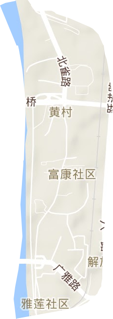 雅儒街道地形地图
