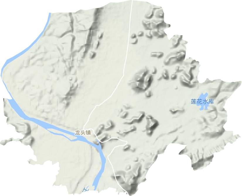 龙头镇地形地图