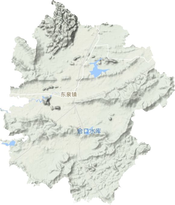 东泉镇地形地图