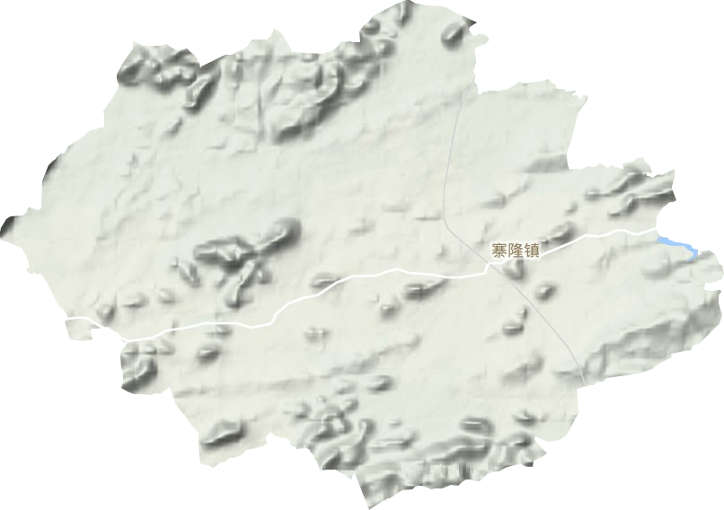 寨隆镇地形地图