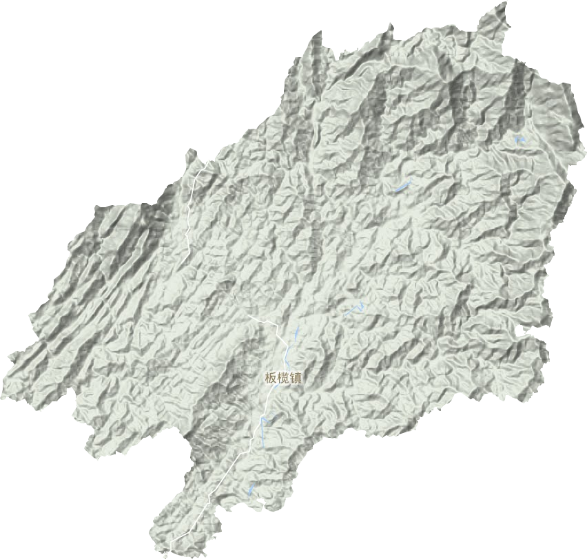 板榄镇地形地图