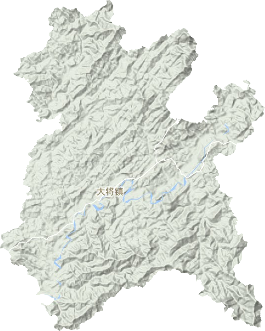 大将镇地形地图