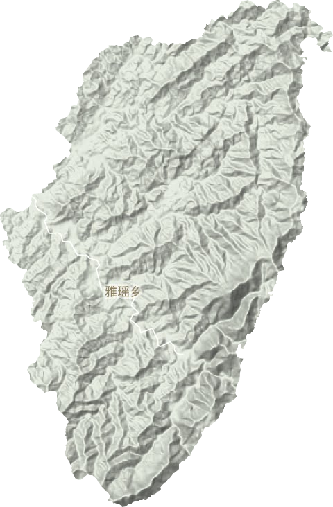 雅瑶乡地形地图