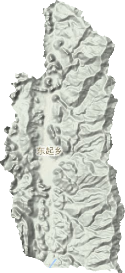 东起乡地形地图
